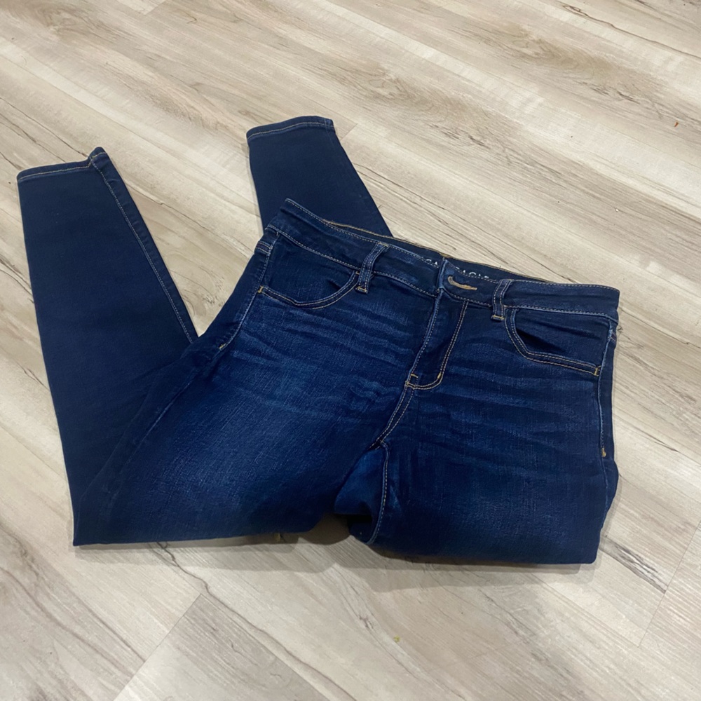 American Eagle Outfitters Dark Indigo Skinny Jeans-206 - Picture 1 of 6